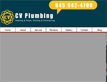 Tablet Screenshot of cvplumbingandpools.com